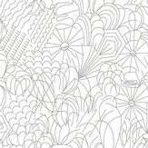 POP Wallpaper - Grey / White - by Erica Wakerly. Click for more details and a description.