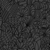 POP Wallpaper - Black Flock / Black - by Erica Wakerly. Click for more details and a description.