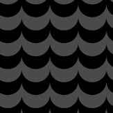 SCOOP Wallpaper - Black Flock / Black - by Erica Wakerly. Click for more details and a description.