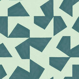 Geometric Fragments Wallpaper - Green - by Eijffinger. Click for more details and a description.