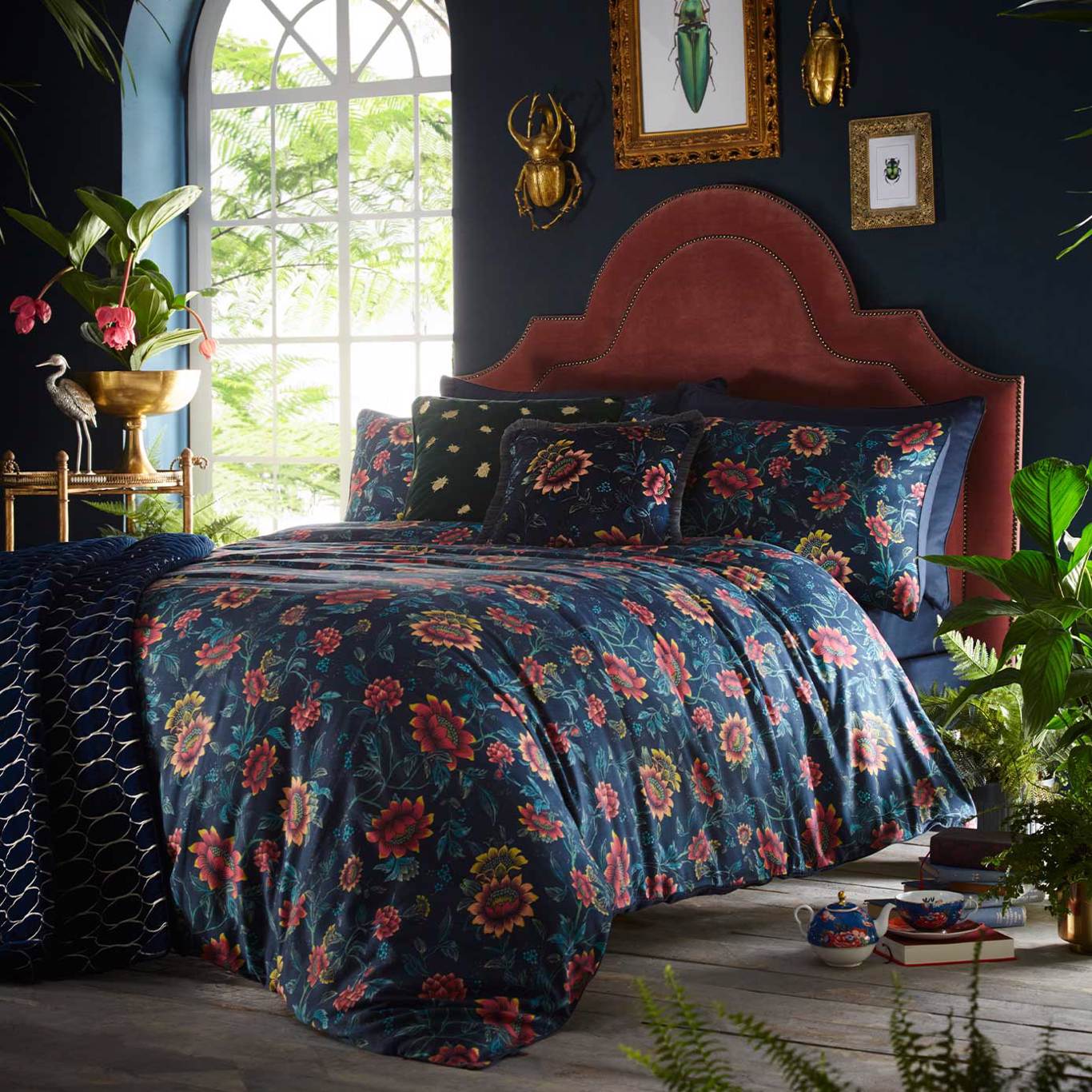 Tonquin Double Duvet Set Bedding - Midnight - by Wedgwood by Clarke & Clarke