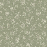 Hip Rose Wallpaper - Green - by Boråstapeter. Click for more details and a description.