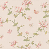 Honeysuckle Garden Wallpaper - Pink - by Colefax and Fowler. Click for more details and a description.