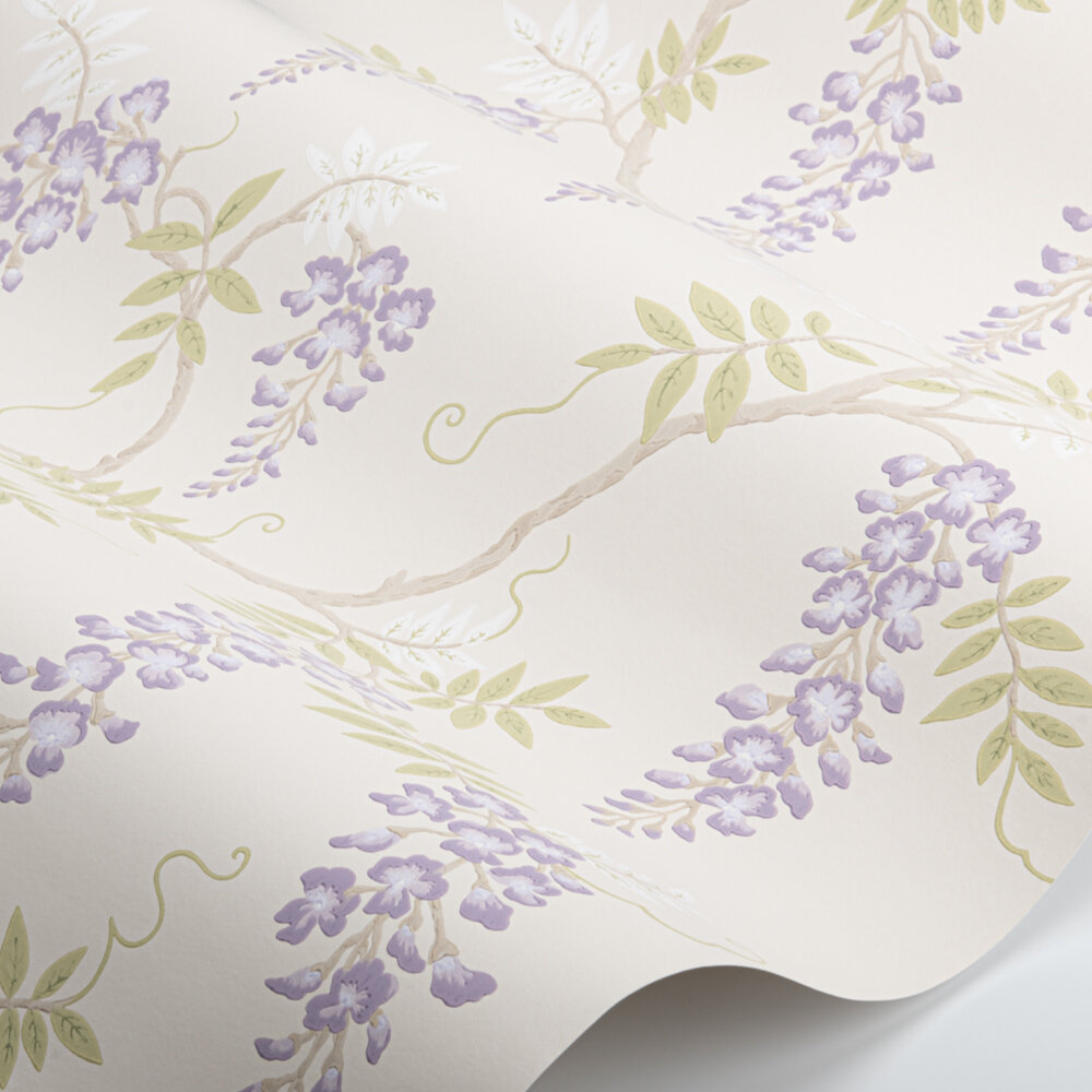 Grayshott Wallpaper - Lilac - by Colefax and Fowler