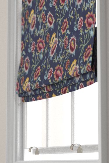 Tonquin Embroidery Blind - Midnight - by Wedgwood by Clarke & Clarke. Click for more details and a description.