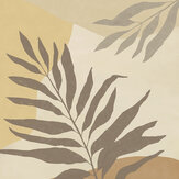 Silhouette Leaves Mural - Oatmeal - by Eijffinger. Click for more details and a description.