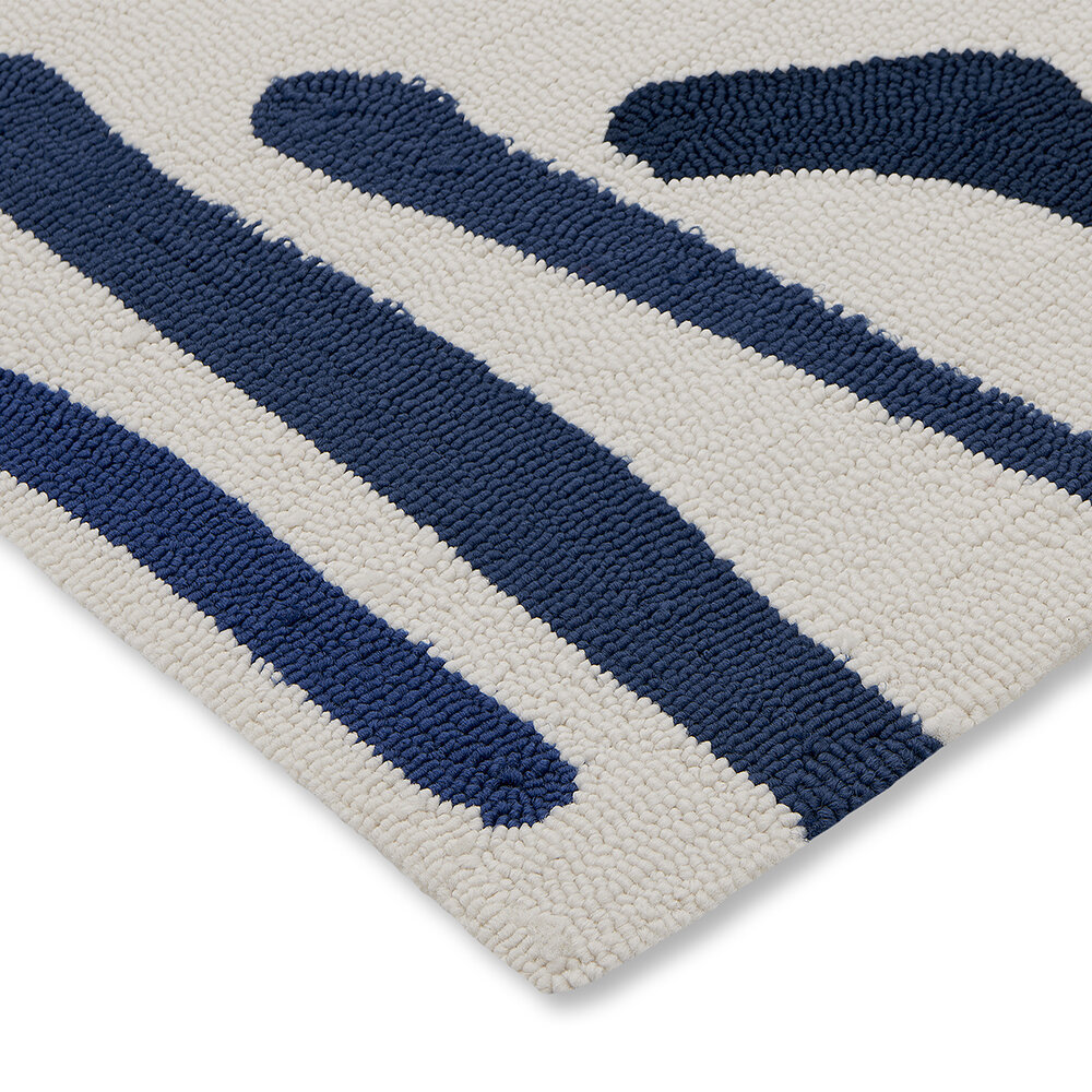 Synchronic Outdoor Rug - Japanese Ink/Origami - by Harlequin
