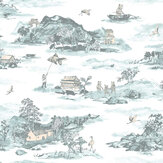 Papier peint Classic Mountains - Bleu - Sian Zeng. Cliquez pour en savoir plus et lire la description.