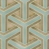 Hex Weave Supersize Wallpaper - Copper - by Carmine Lake. Click for more details and a description.