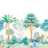Classic Jungle Mural - Multi Coloured - by Sian Zeng. Click for more details and a description.