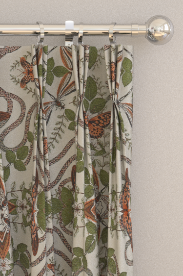 Emerald Forest Jacquard Curtains - Smoke - by Wedgwood by Clarke & Clarke. Click for more details and a description.