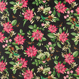 Tissu Pink Lotus Velvet - Noir - Wedgwood by Clarke & Clarke. Cliquez pour en savoir plus et lire la description.