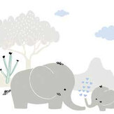 Frise Nursery Elephants - Gris - Albany. Cliquez pour en savoir plus et lire la description.