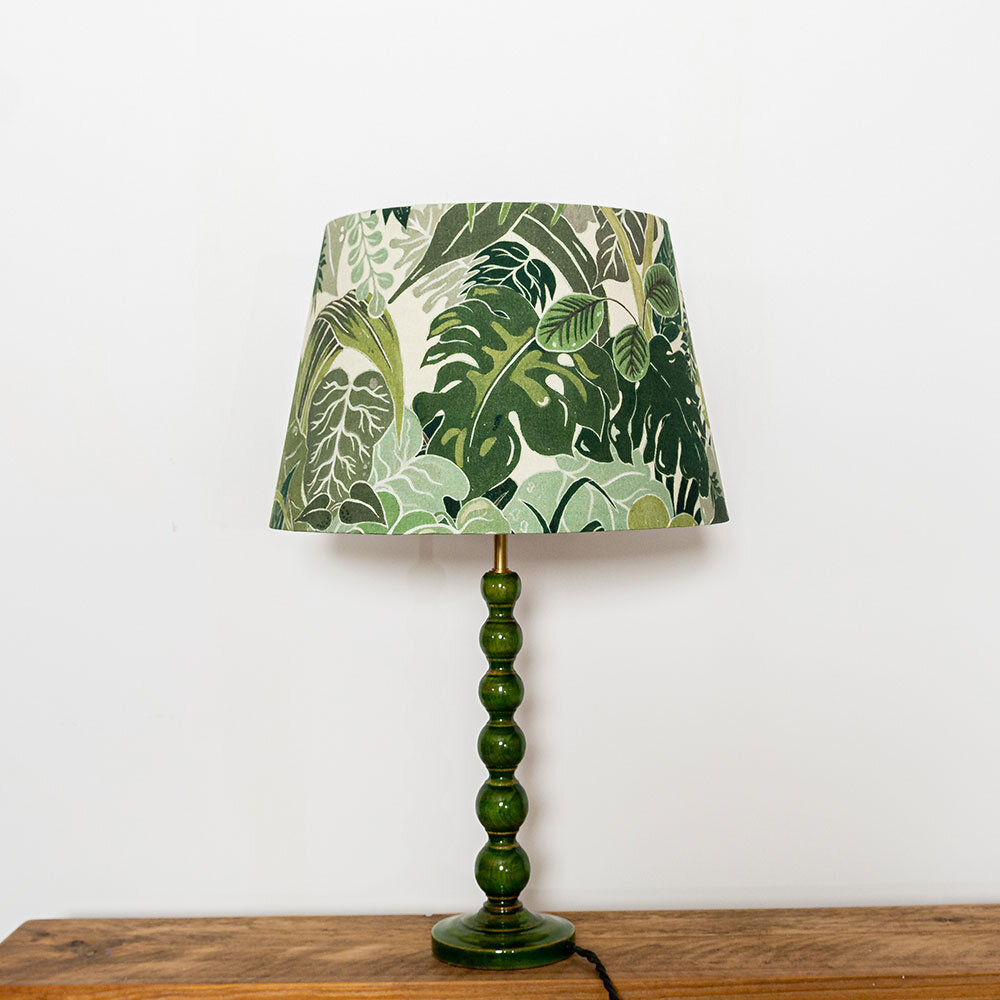 Serendipity Loretta Lampshade Lamp Shade - Jungle Green - by Wear The Walls