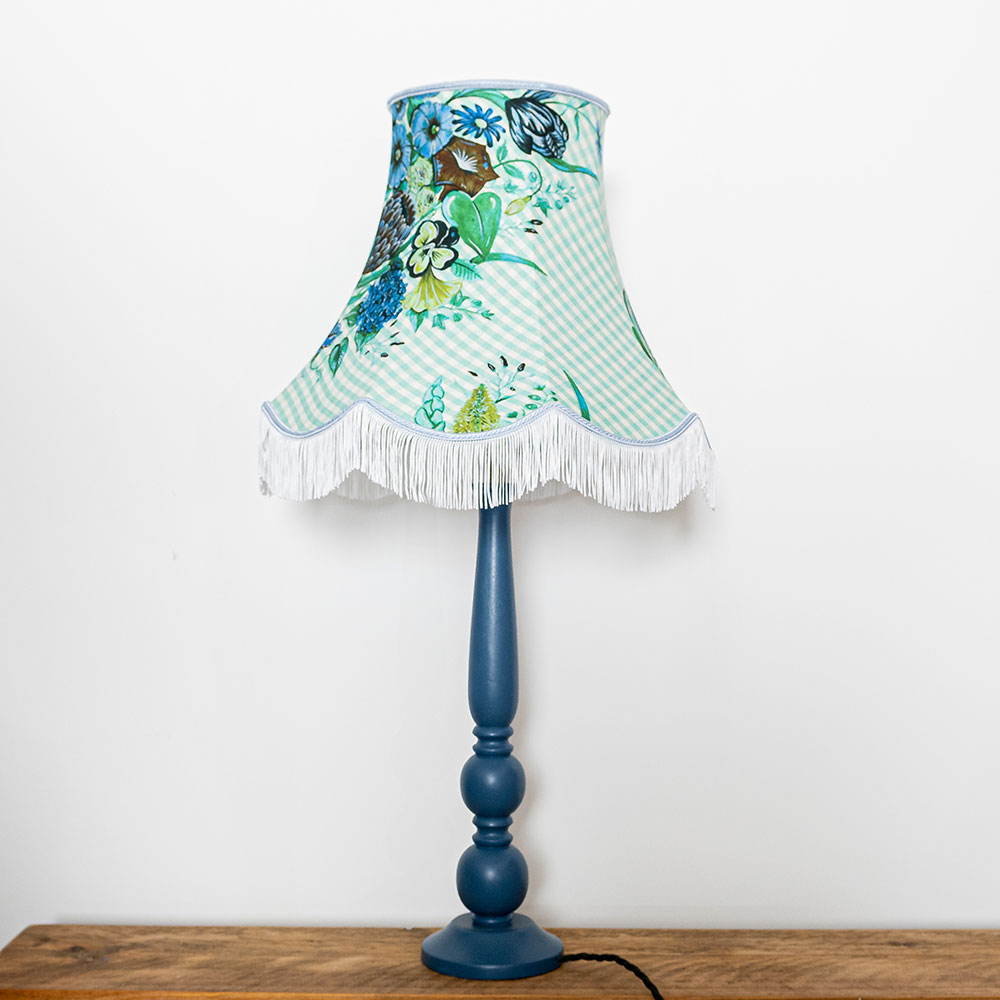 Posy Sadie Scalloped Lampshade Lamp Shade - Aqua - by Wear The Walls