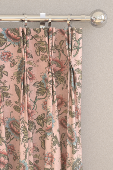 Tonquin Velvet Curtains - Blush - by Wedgwood by Clarke & Clarke. Click for more details and a description.
