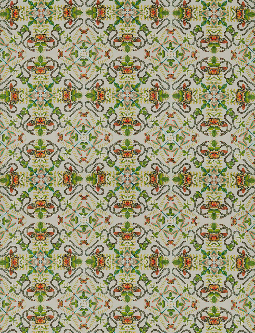 Emerald Forest  Fabric - Smoke - by Wedgwood by Clarke & Clarke