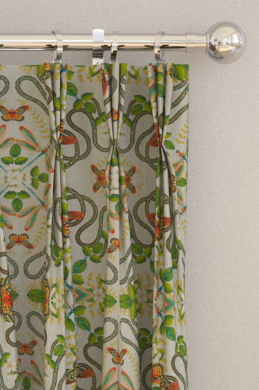 Emerald Forest  Curtains - Smoke - by Wedgwood by Clarke & Clarke. Click for more details and a description.