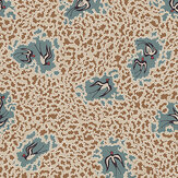 Bea's Swallows Wallpaper - Alma and Osney Blue - by Josephine Munsey. Click for more details and a description.