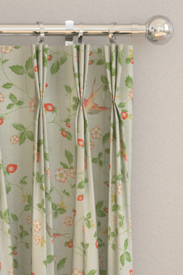 Wild Strawberry  Curtains - Dove - by Wedgwood by Clarke & Clarke. Click for more details and a description.