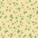 Ivy Wallpaper - Yellow / Green - by Galerie. Click for more details and a description.