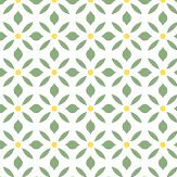 Mini Print Wallpaper - Green - by Galerie. Click for more details and a description.