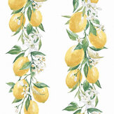 Lemon Tree Wallpaper - Yellow / Beige - by Galerie. Click for more details and a description.