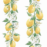 Lemon Tree Wallpaper - Yellow / White - by Galerie. Click for more details and a description.