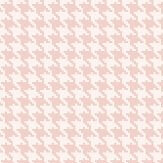 Houndstooth Wallpaper - Pink - by Galerie. Click for more details and a description.