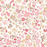 Ditsy Floral Wallpaper - Raspberry - by Galerie. Click for more details and a description.
