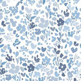 Ditsy Floral Wallpaper - Blue - by Galerie. Click for more details and a description.