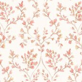 Trailing Flowers Wallpaper - Terracotta - by Galerie. Click for more details and a description.
