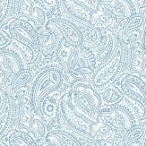 Paisley Wallpaper - Blue - by Galerie. Click for more details and a description.