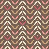 Petals Wallpaper - Chocolate - by Galerie. Click for more details and a description.