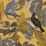 Tropical Life Wallpaper - Yellow - by Galerie. Click for more details and a description.