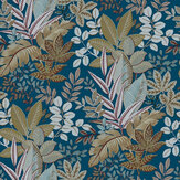 Foliage Wallpaper - Blue - by Galerie. Click for more details and a description.