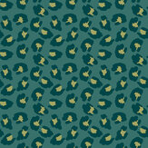 Leopard Wallpaper - Teal - by Galerie. Click for more details and a description.
