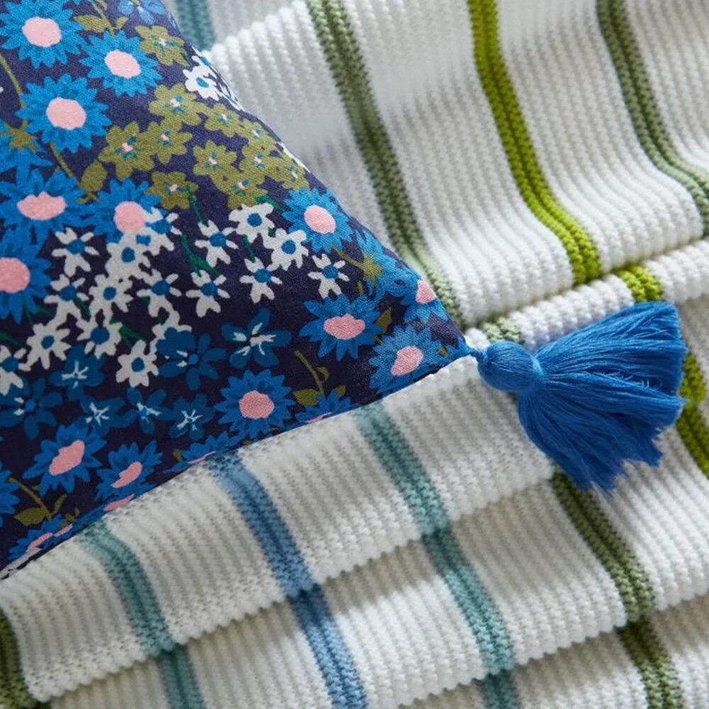 Springtime Ditsy Cushion - Navy - by Joules