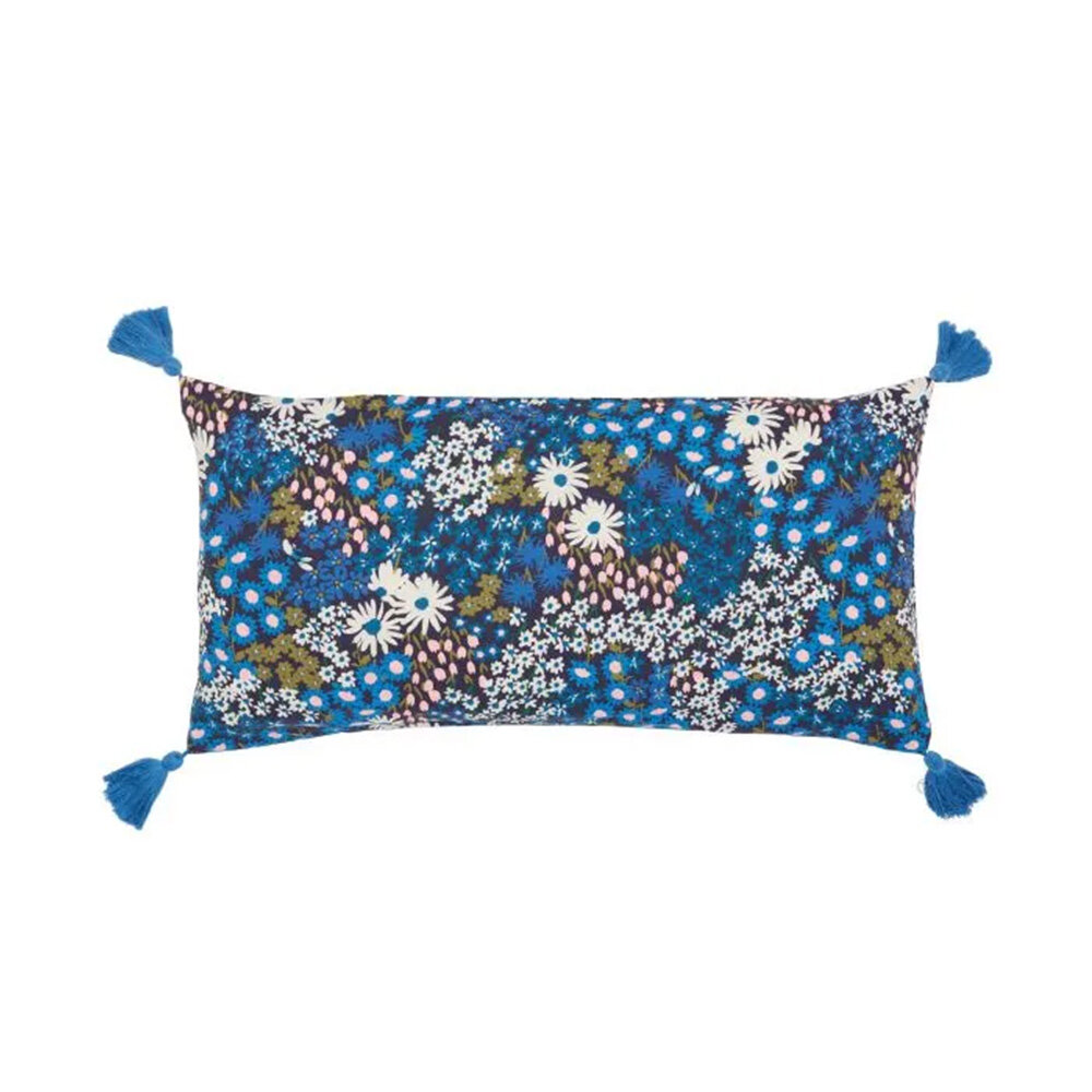 Springtime Ditsy Cushion - Navy - by Joules
