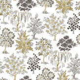 Treescape Wallpaper - Gold - by Galerie