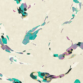 Koi  Wallpaper - Silver/Amazonia/Origami  - by Harlequin. Click for more details and a description.