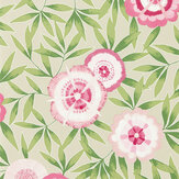 Komovi  Wallpaper - Soft Gilver/Azalea - by Harlequin