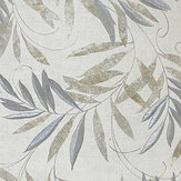 Luxury Leaf Wallpaper - Natural / Grey - by Arthouse. Click for more details and a description.
