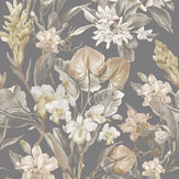 Florence Wallpaper - Graphite Bloom - by SketchTwenty 3. Click for more details and a description.