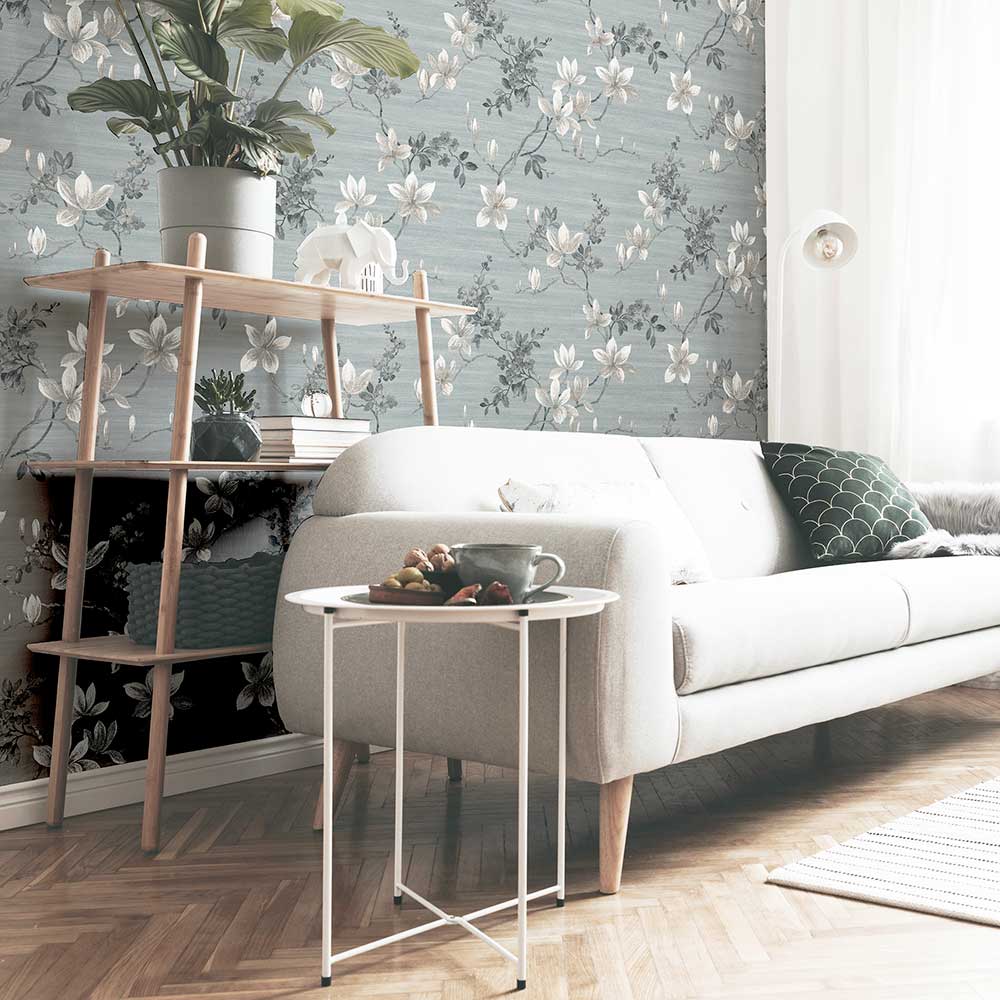 Jardin Floral Wallpaper - Grey - by Arthouse
