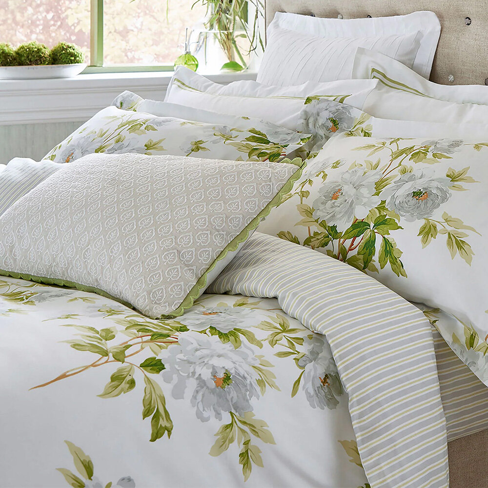 Adele Duvet Cover - English Pear - by Sanderson