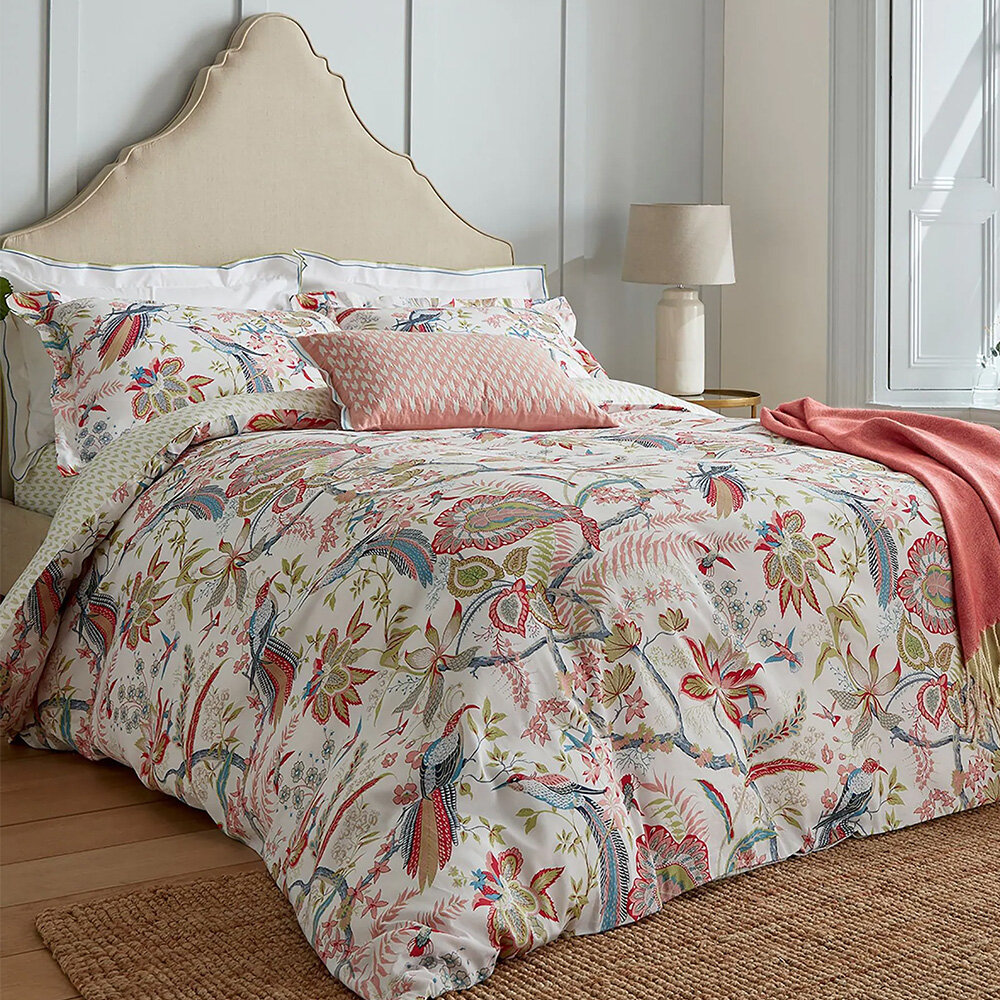 Embroidered Oxford Pillowcase - Multi - by Sanderson