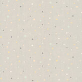 Stardust Wallpaper - Soft Grey - by Majvillan