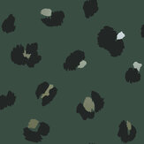 Large Leopard Spot Wallpaper - Green Shiny - by Albany. Click for more details and a description.