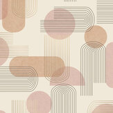 Arch Geo Wallpaper - Orange Shiny - by Albany. Click for more details and a description.